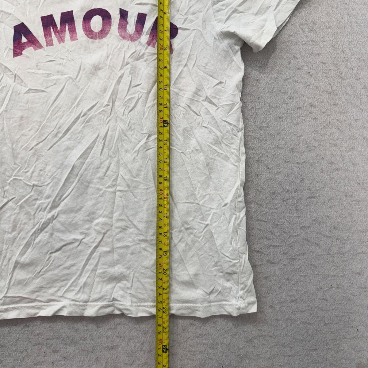 Vintage Y2K 2000's Anthropologie Cream Graphic Spellout Tee