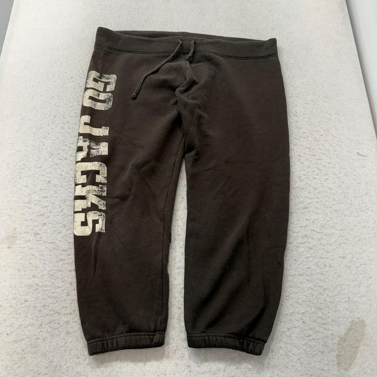 Vintage Y2K 2000's League Black Baggy Track Pants