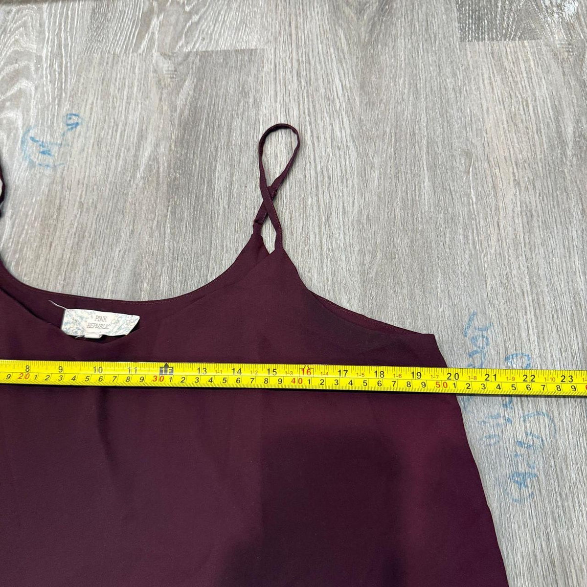 Vintage Y2K 2000's Women's Burgundy Camisole Tank Top