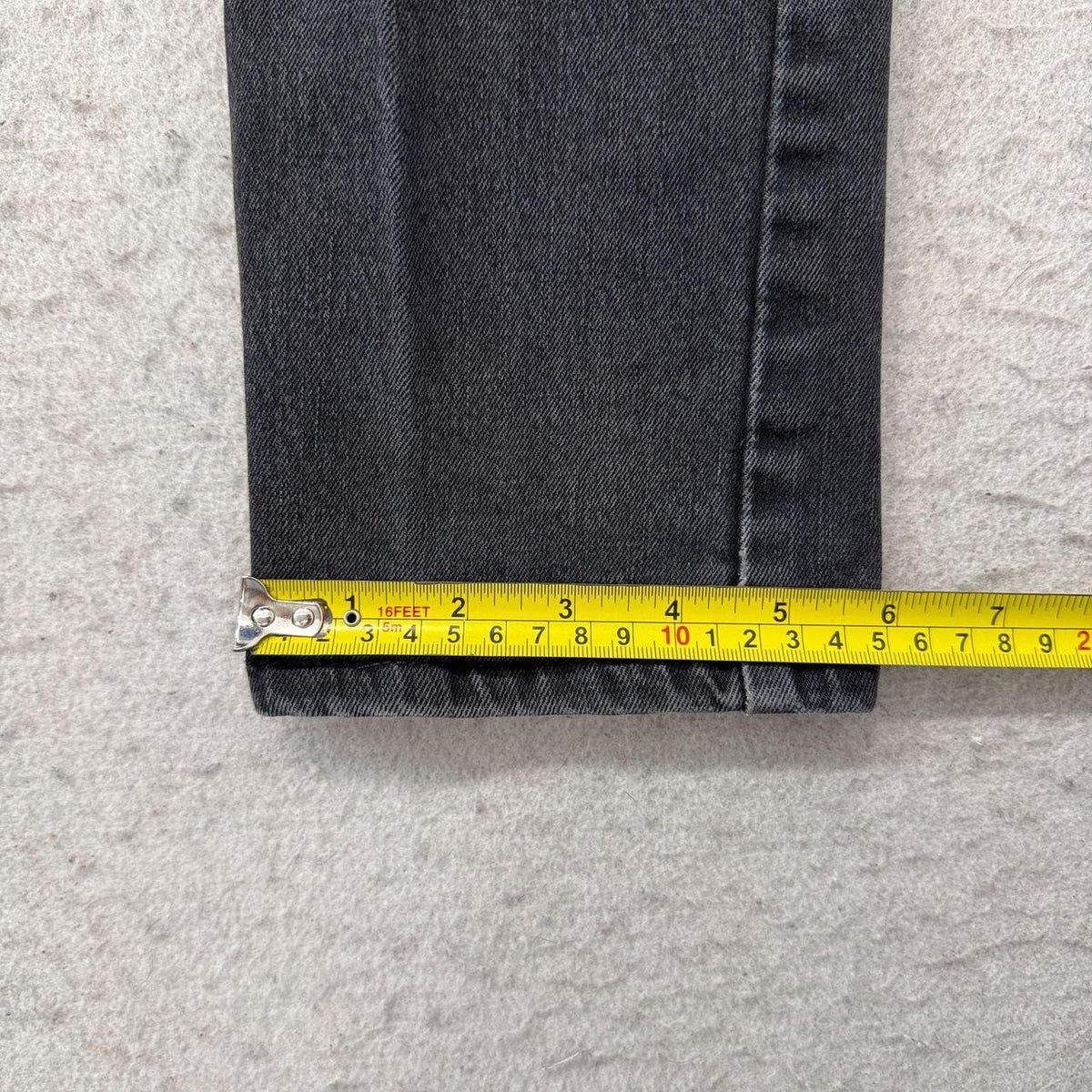 Vintage Y2K 2000's Faded Open Leg Charcoal Grey Jeans