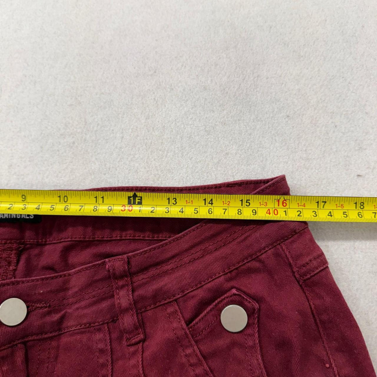 Vintage Y2K 2000's Women's Burgundy Flare Corduroy Pants