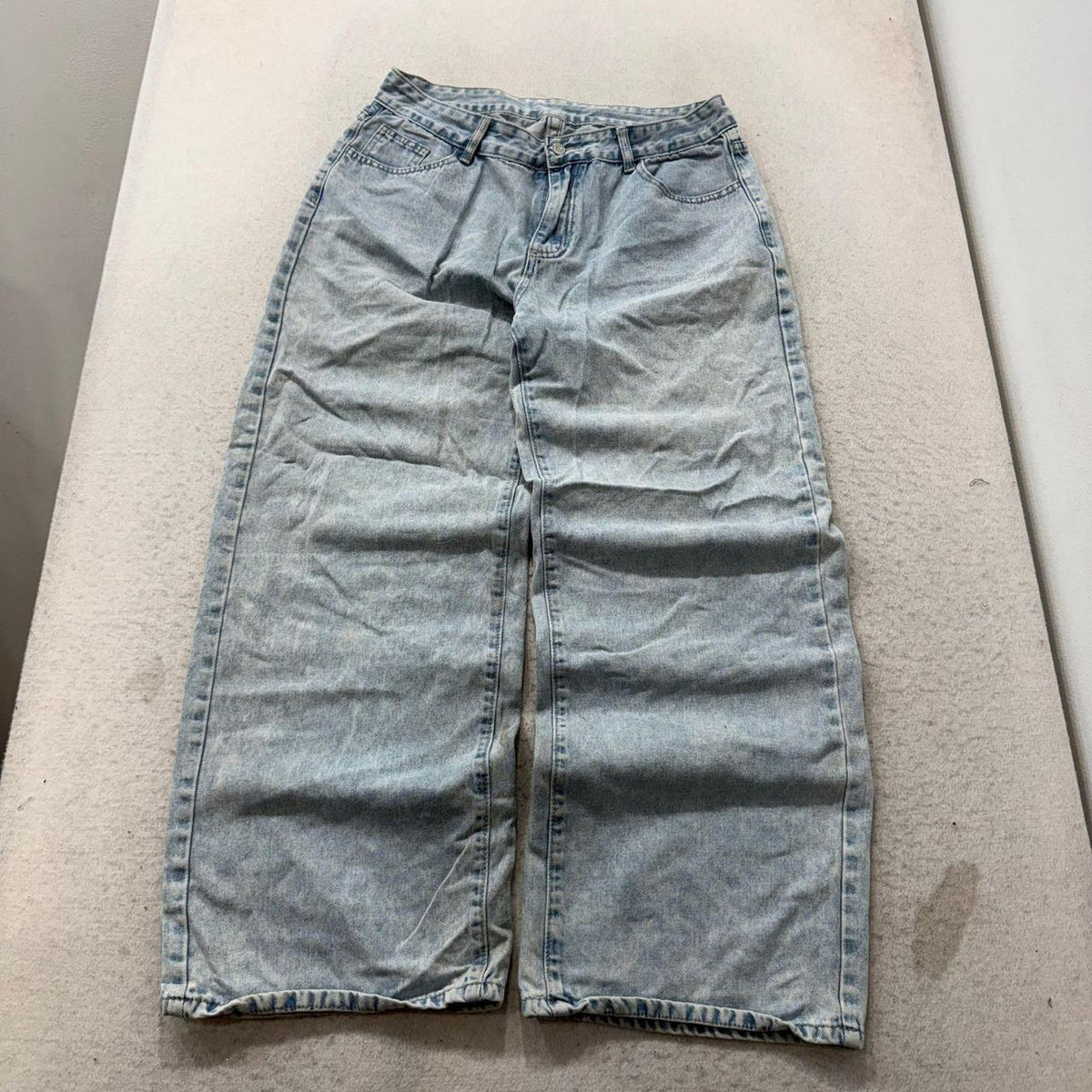 Vintage Y2K 2000's Women's Faded Open Leg Jeans