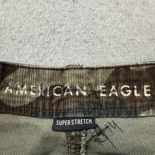 Vintage Y2K 2000's American Eagle Brown Camo Baggy Cargo Pants
