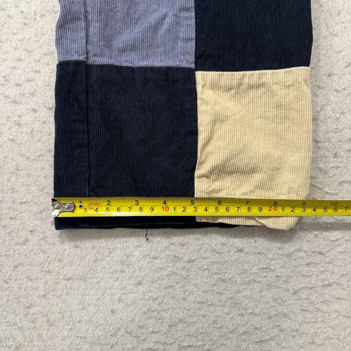 Vintage Y2K 2000's Urban Outfitters Navy Baggy Corduroy Patchwork Pants