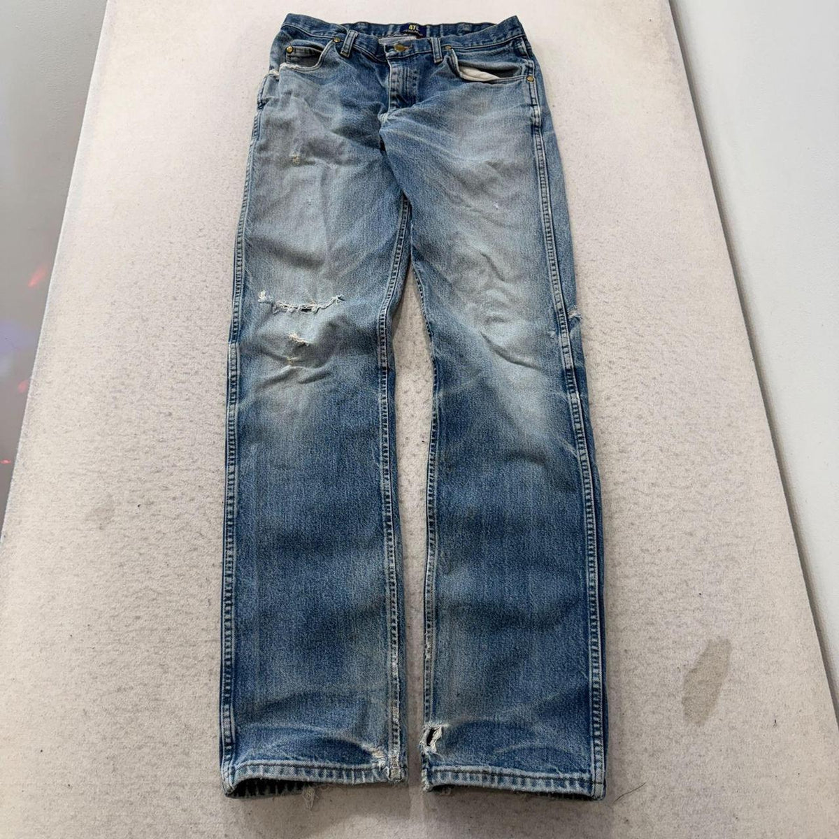 Vintage Y2K 2000's Wrangler Faded Distressed Open Leg Jeans