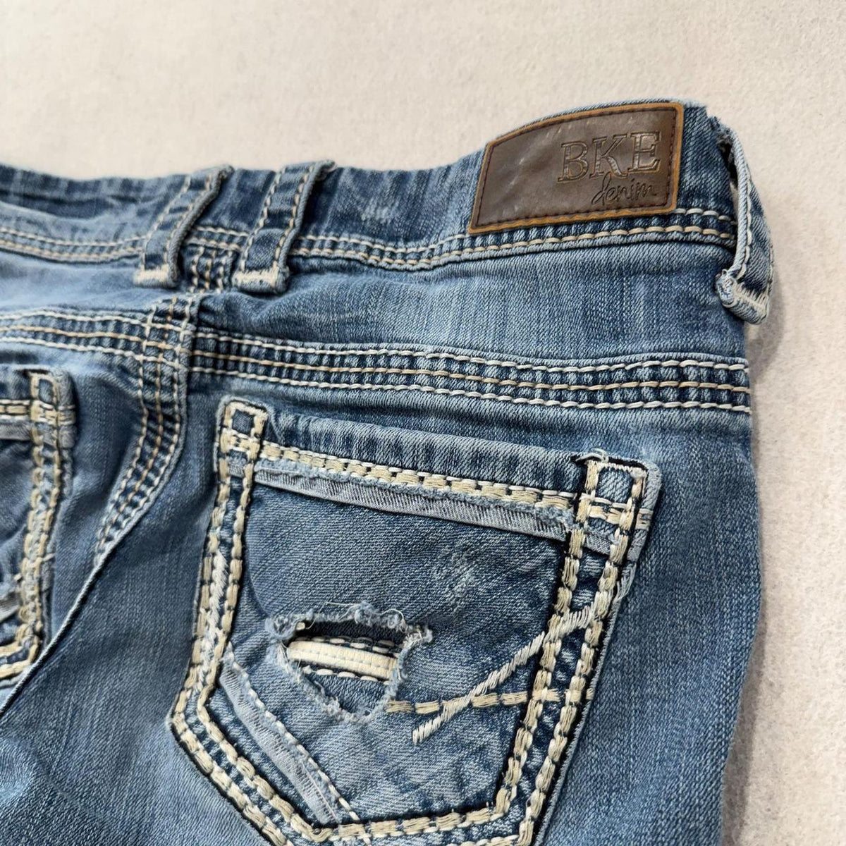 Vintage Y2K 2000's Women's BKE Faded Open Leg Jeans
