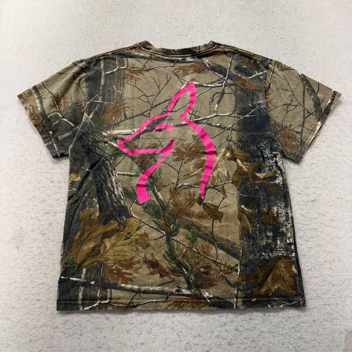 Vintage Y2K 2000's Russell Outdoors Camo Faded Graphic Tee