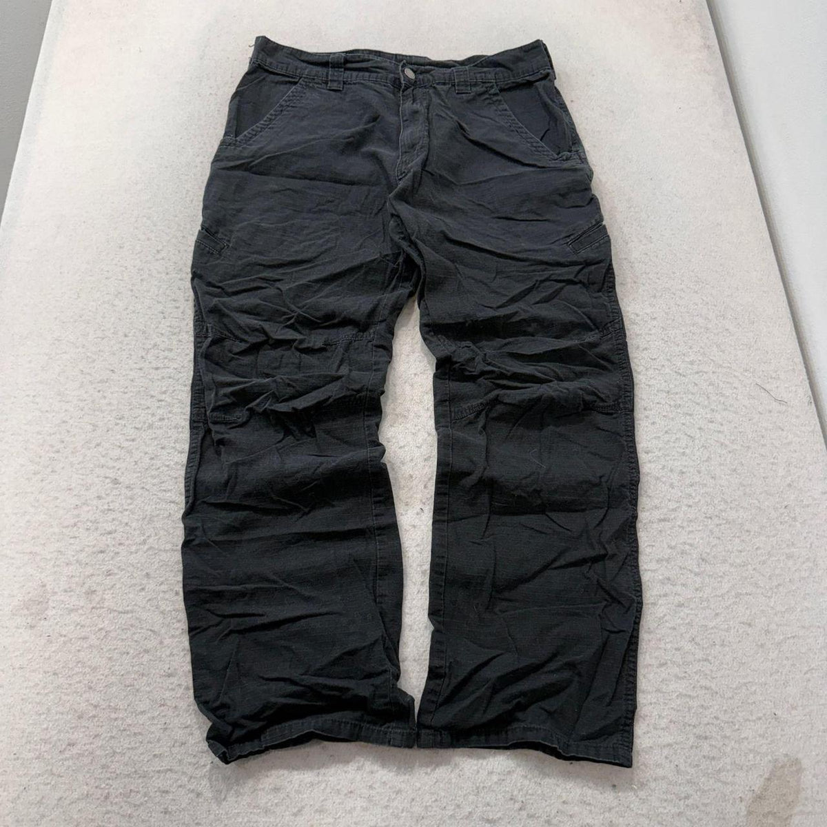 Vintage Y2K 2000's Black Baggy Cargo Pants