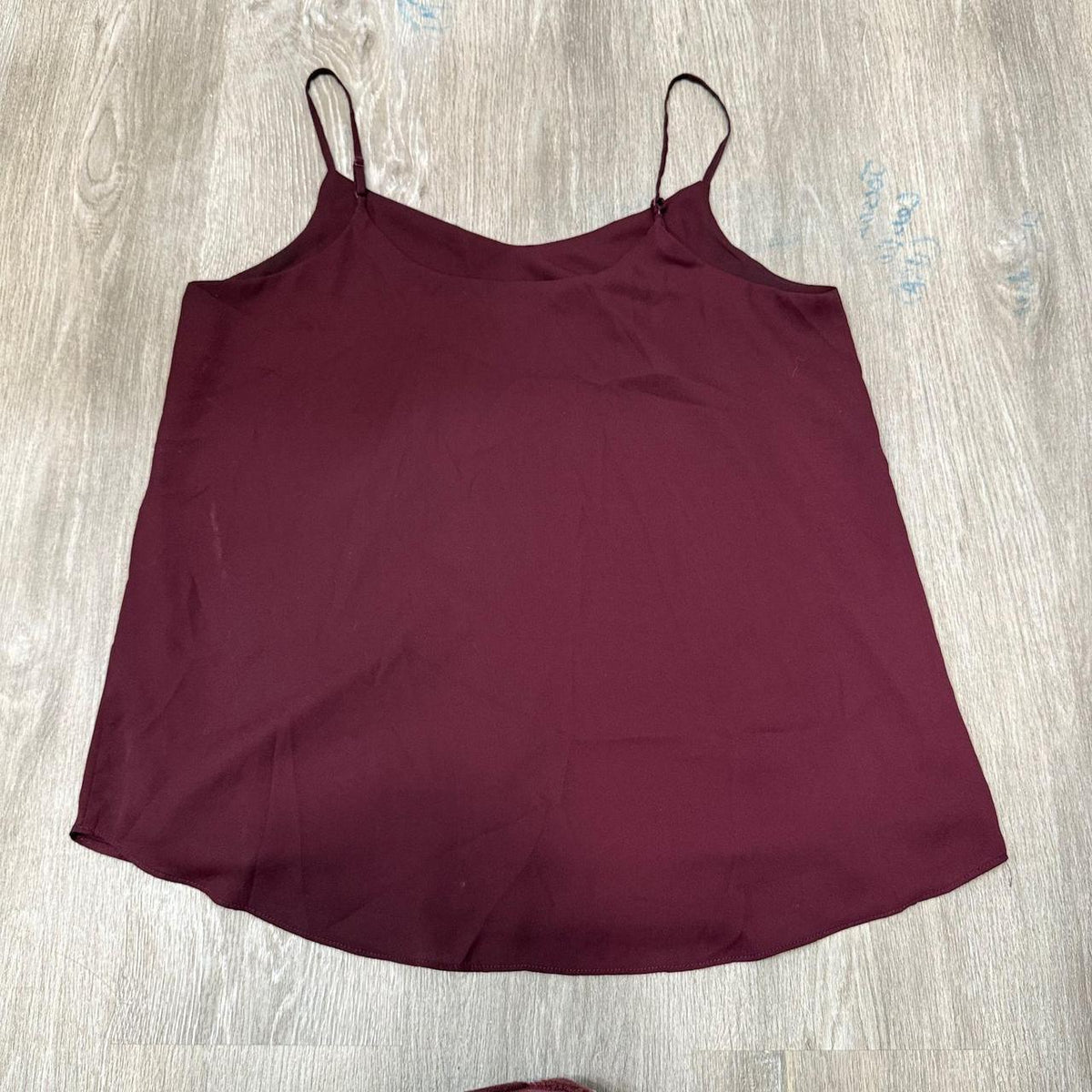 Vintage Y2K 2000's Women's Burgundy Camisole Tank Top