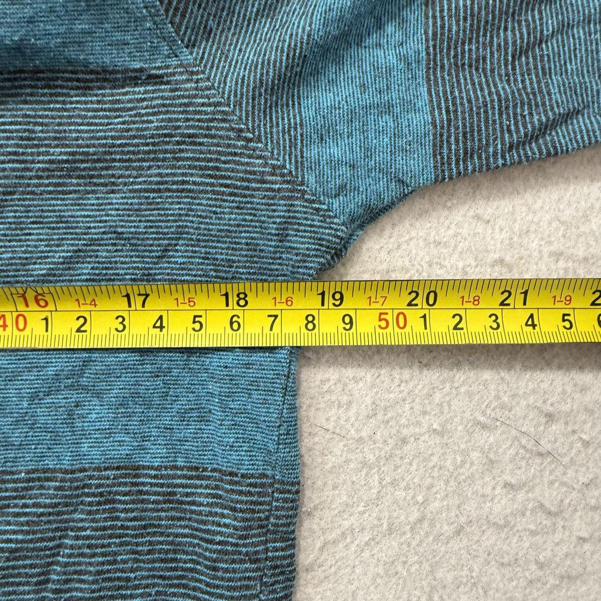 Vintage Y2K 2000's Zoo York Teal Striped Grunge Long Sleeve Tee