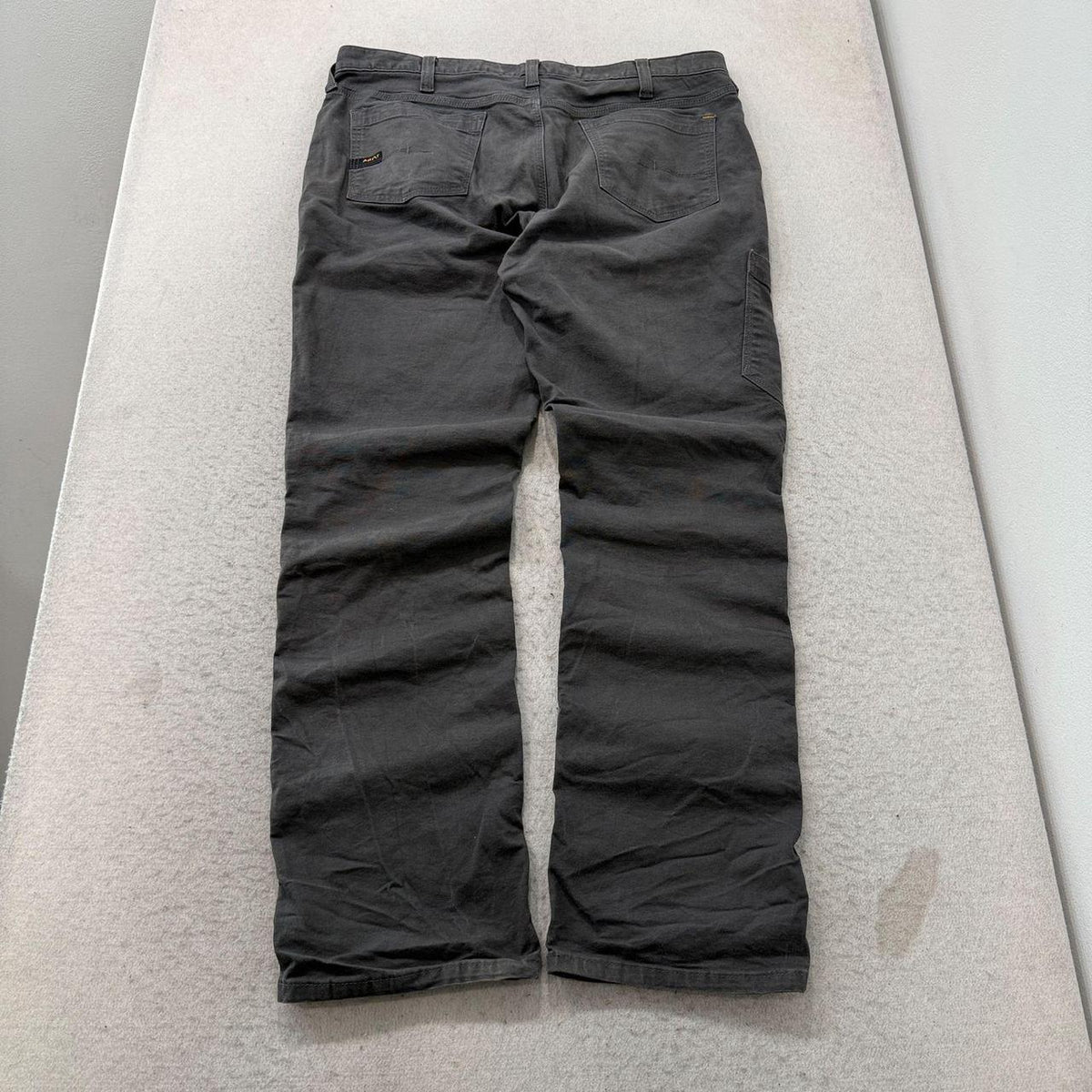 Vintage Y2K 2000's Ariat Charcoal Grey Baggy Cargo Pants