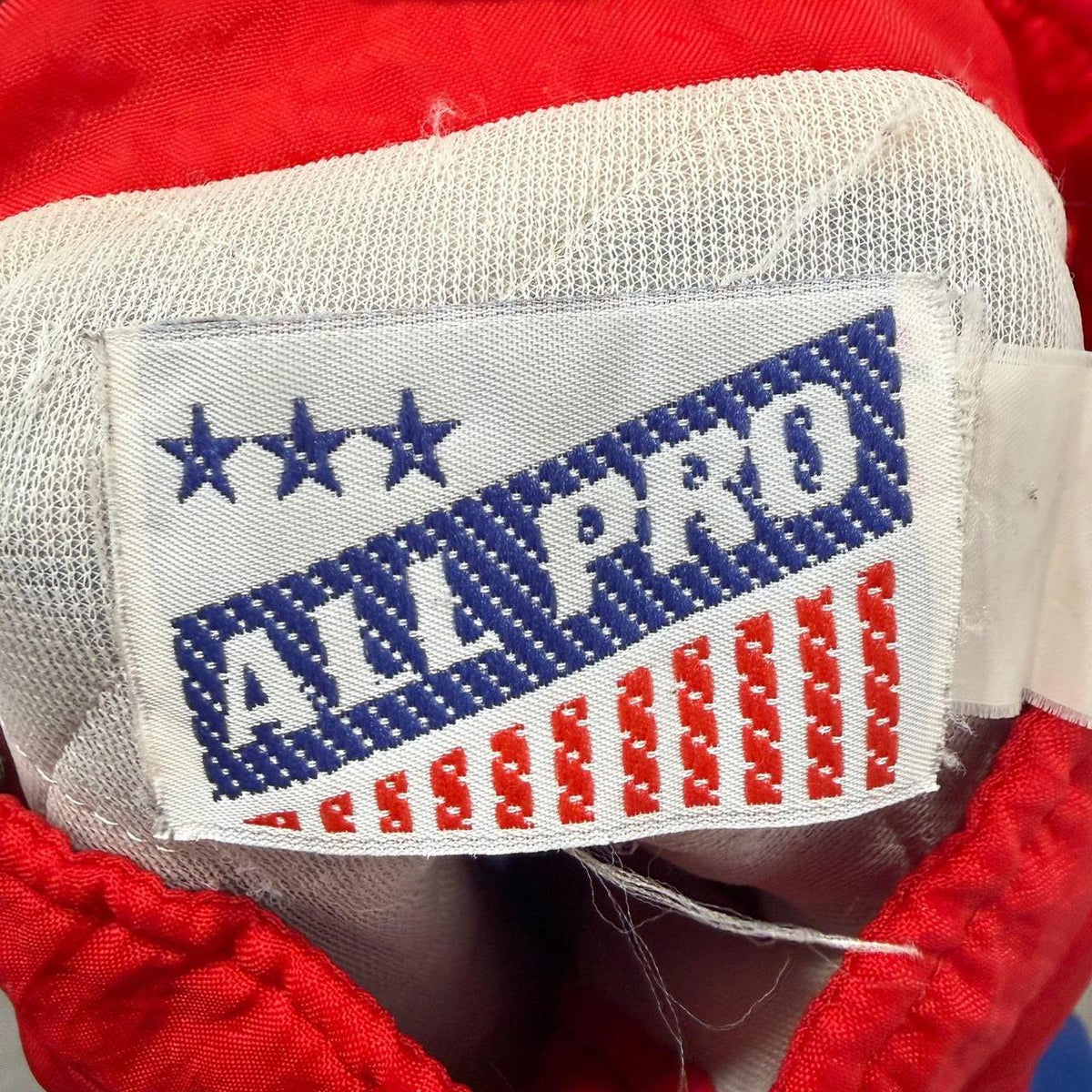 Vintage 90s Red Blue Boxy Spellout Giants Windbreaker Jacket