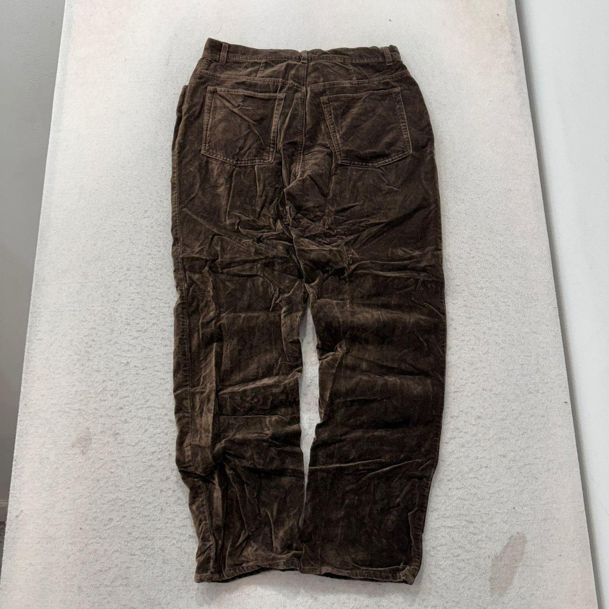 Vintage 90s Women's Sostanza Brown Corduroy Baggy Pants