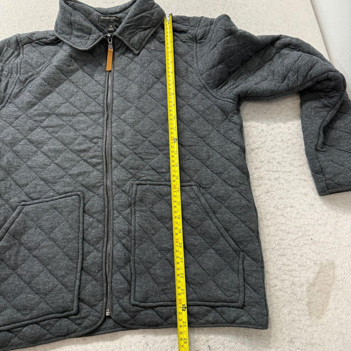 Vintage Y2K 2000's Banana Republic Charcoal Boxy Quilted Jacket