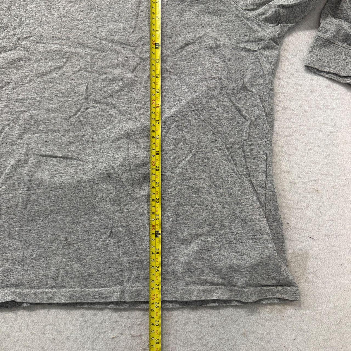 Vintage Y2K 2000's Polo Ralph Lauren Heather Grey Blank Long Sleeve Tee