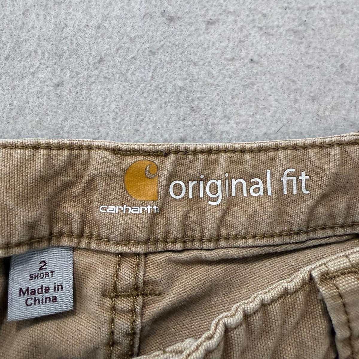 Vintage Y2K 2000's Carhartt Khaki Faded Baggy Carpenter Pants
