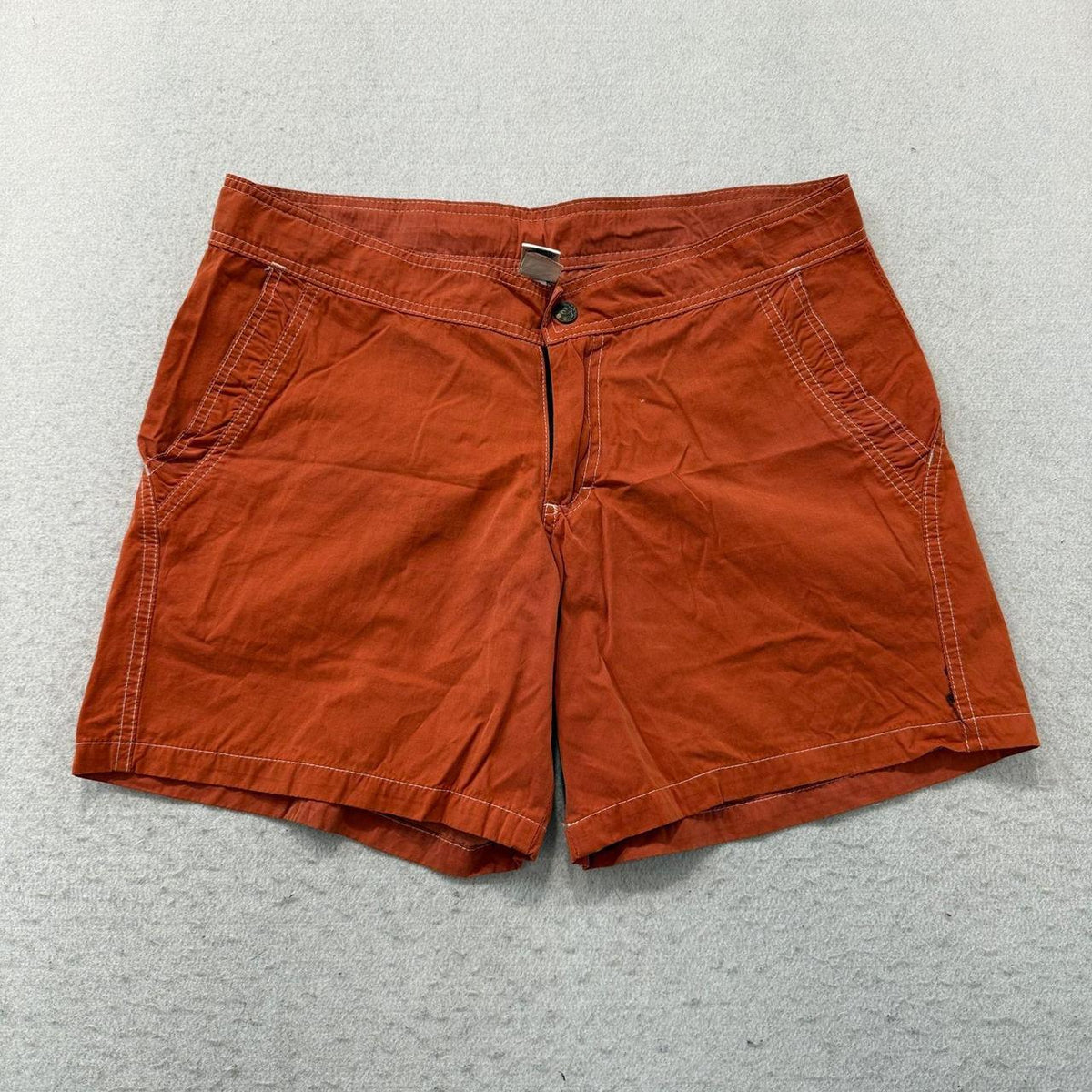 Vintage Y2K 2000's Onia Rust Orange Faded Relaxed Shorts