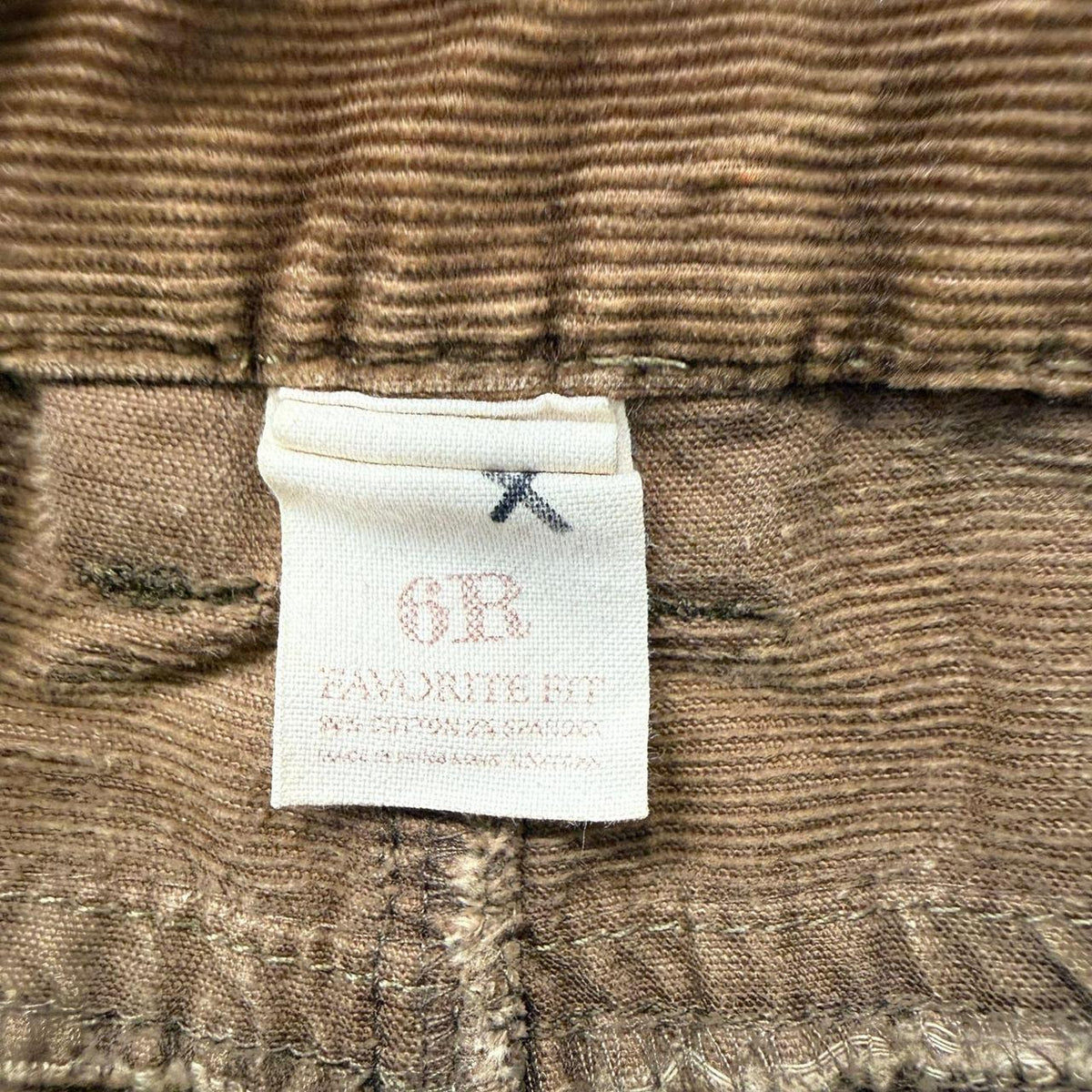 Vintage Y2K 2000's Brown Faded Open Leg Corduroy Pants