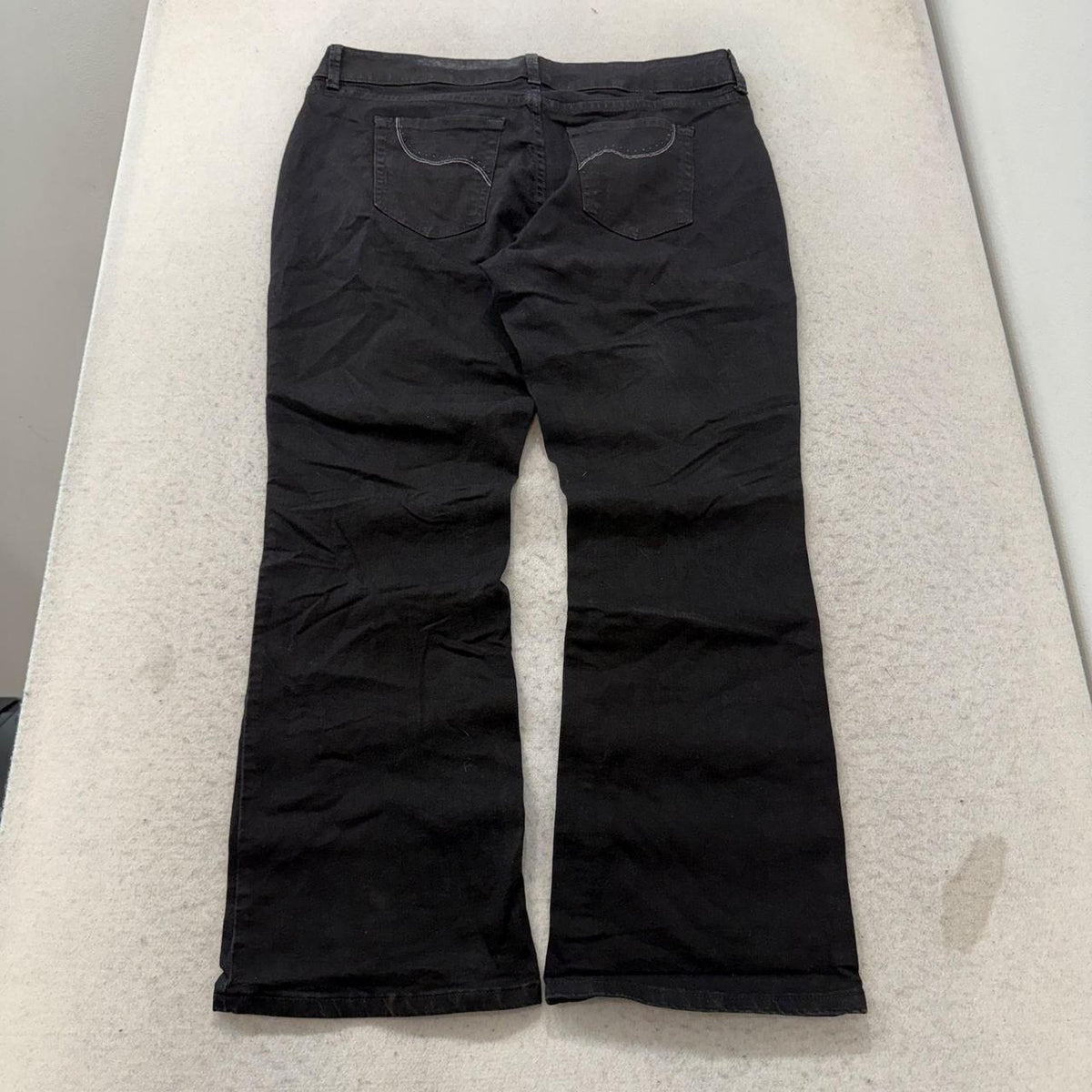 Vintage Y2K 2000's Women's Lee Black Denim Bootcut Jeans