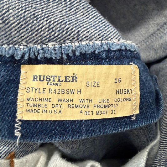 Vintage 90s Women's Rustler Faded Open Leg Jeans