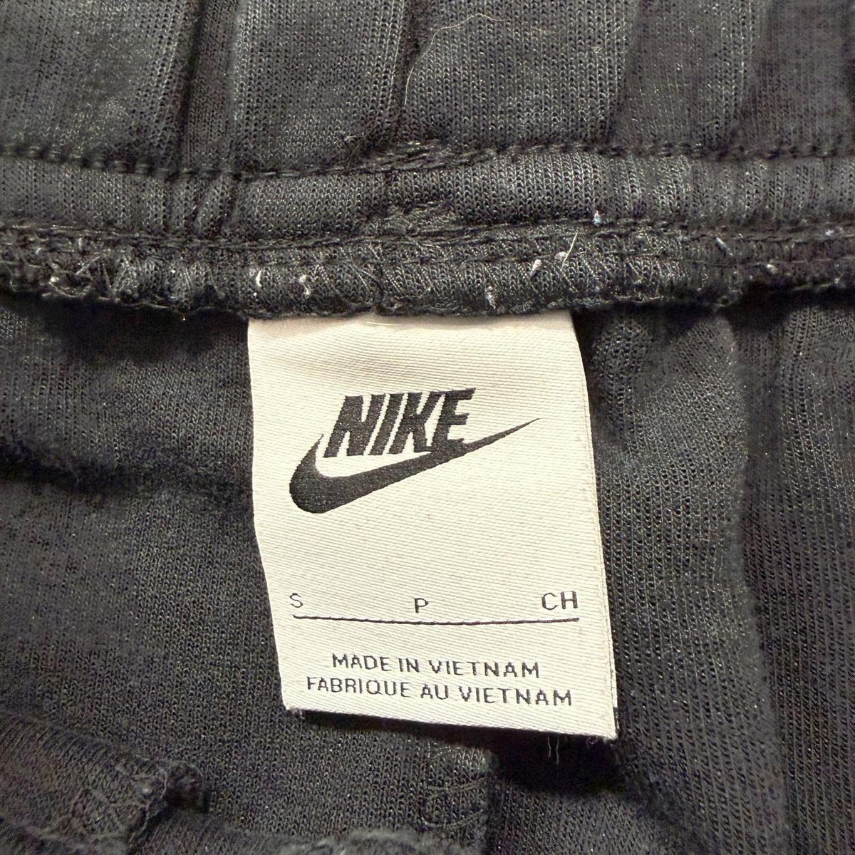 Vintage Y2K 2000's Nike Black Baggy Fleece Track Pants