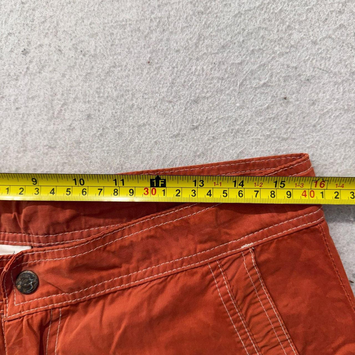 Vintage Y2K 2000's Onia Rust Orange Faded Relaxed Shorts