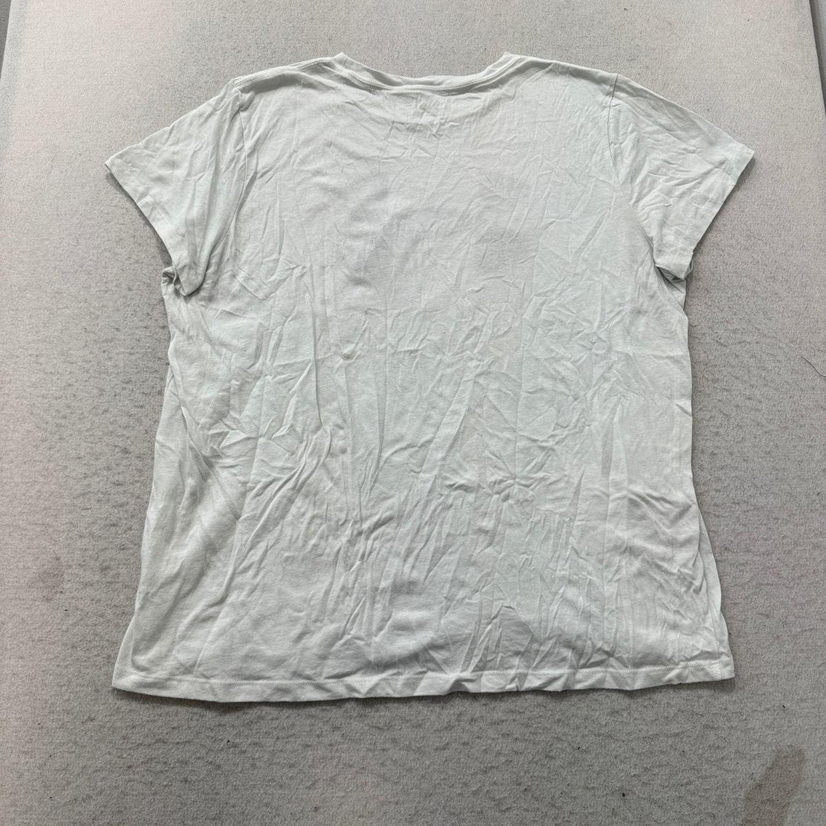 Vintage Y2K 2000's Under Armour White Oversized Graphic Tee