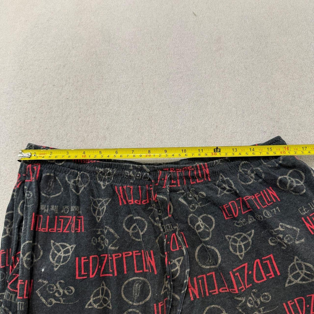 Vintage 90s Led Zeppelin Faded Charcoal Graphic Pajama Pants