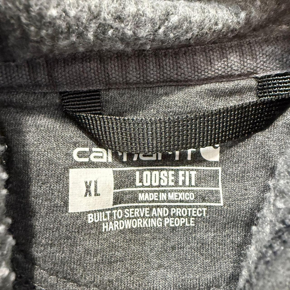 Vintage Y2K 2000's Carhartt Grey Faded Oversized Pullover Hoodie