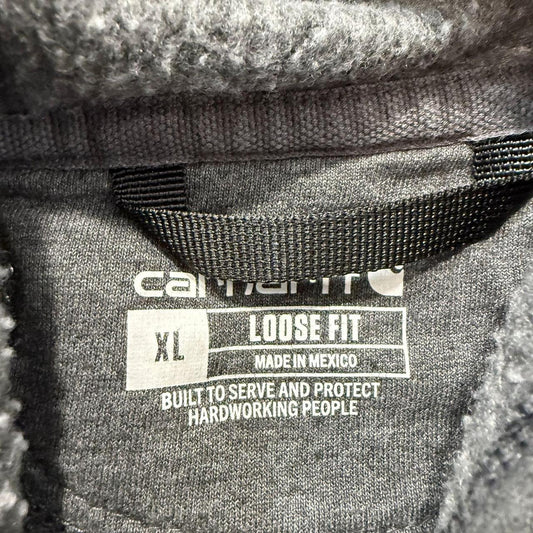 Vintage Y2K 2000's Carhartt Grey Faded Oversized Pullover Hoodie