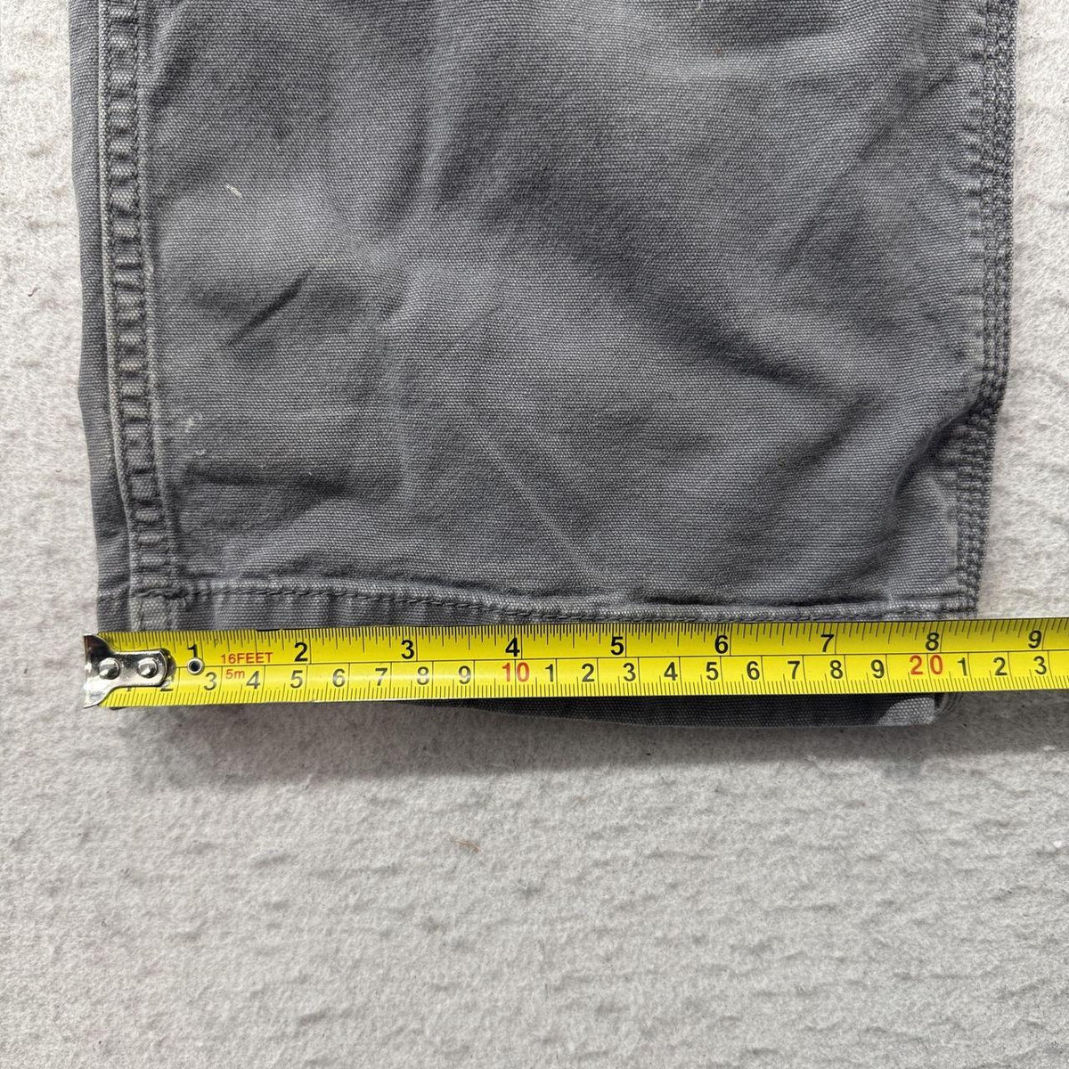 Vintage Y2K 2000's Charcoal Grey Baggy Distressed Cargo Pants