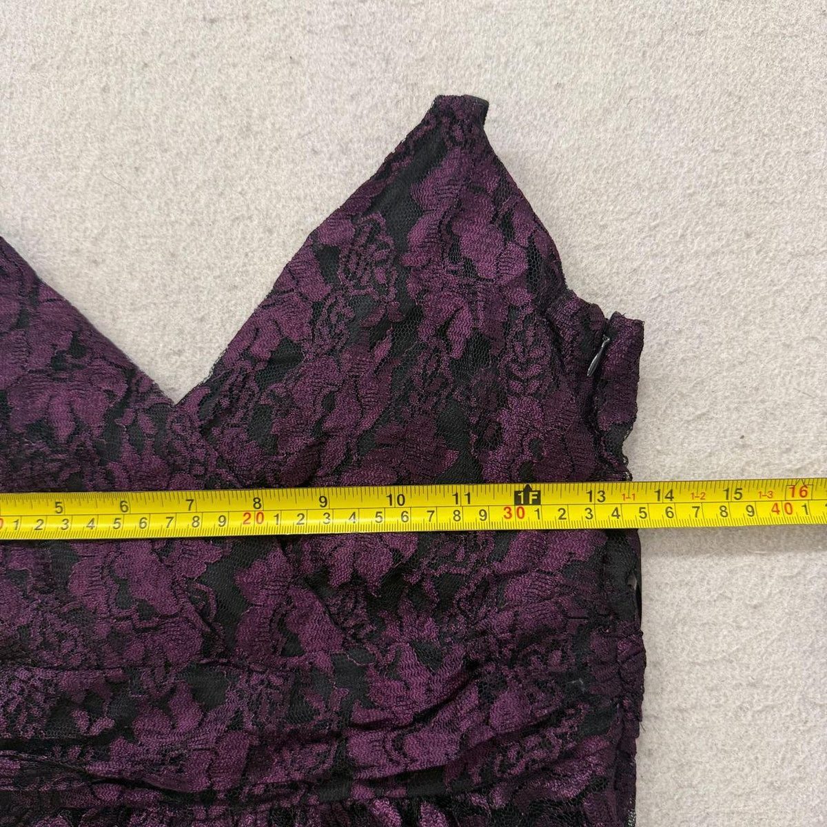 Vintage Y2K 2000's Women's DKNYC Purple Floral Jacquard Wrap Dress