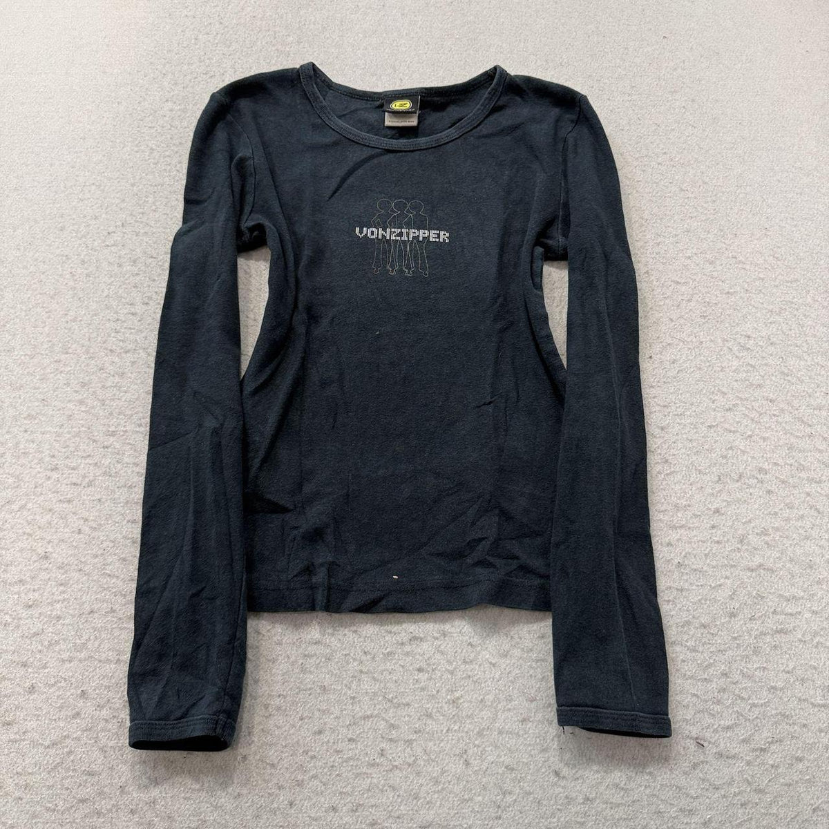 Vintage Y2K 2000's Von Zipper Faded Graphic Long Sleeve Tee