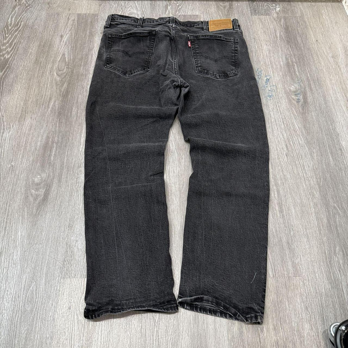 Vintage Y2K 2000's Faded Open Leg Black Jeans