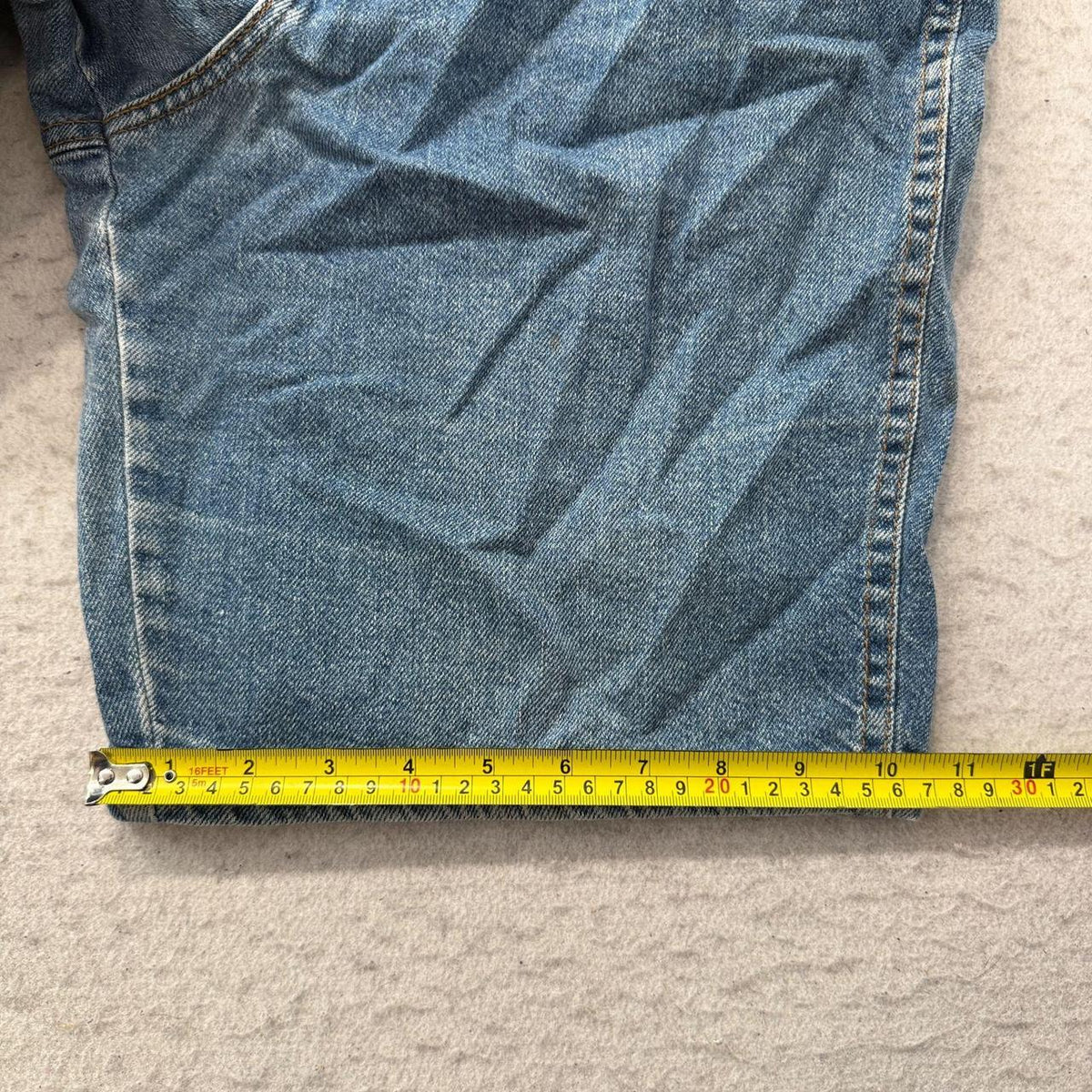 Vintage 90s Faded Open Leg Denim Shorts