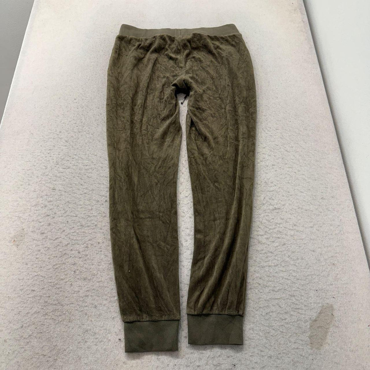 Vintage Y2K 2000's Women's Juicy Couture Olive Green Velour Track Pants