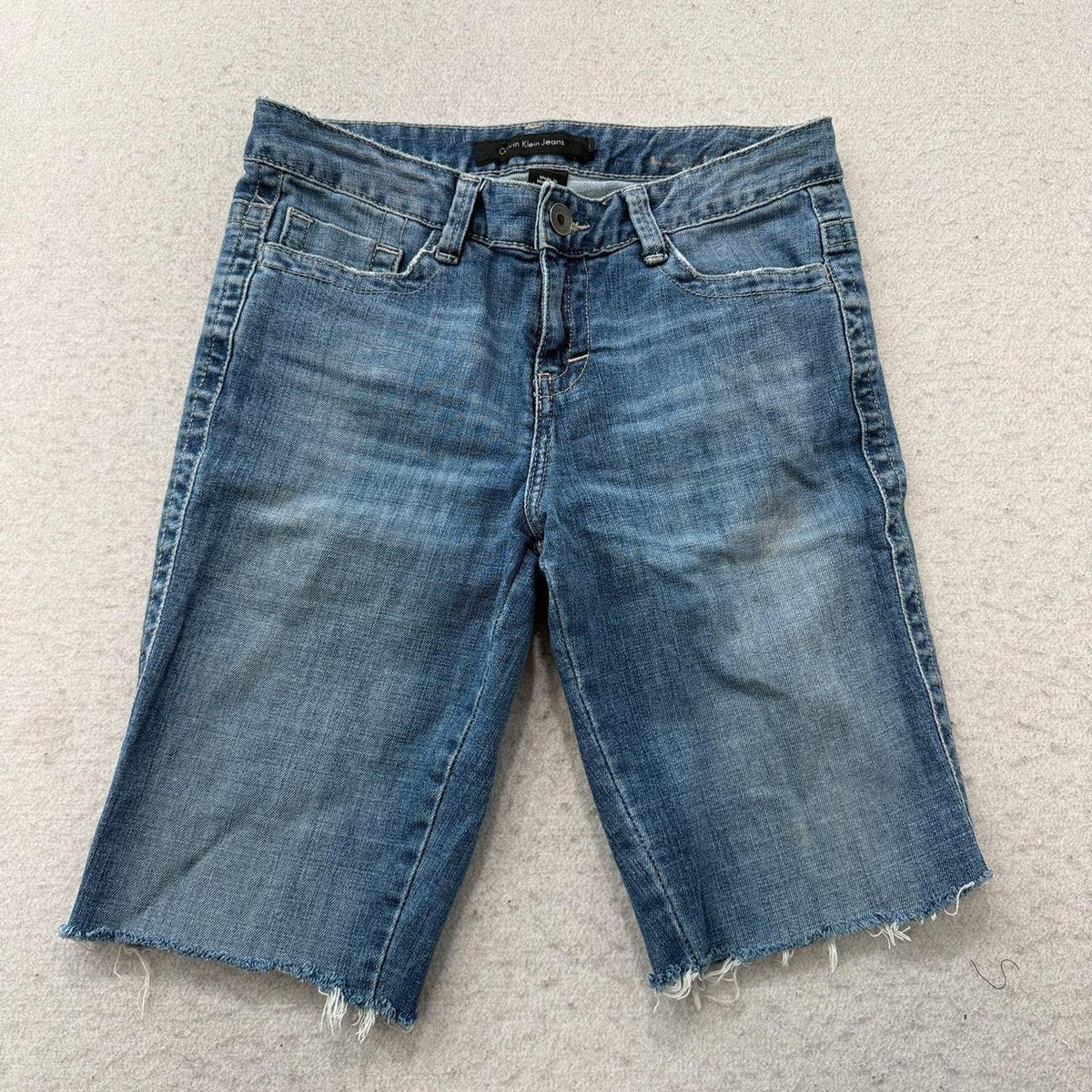 Vintage Y2K 2000's Calvin Klein Faded Distressed Denim Shorts