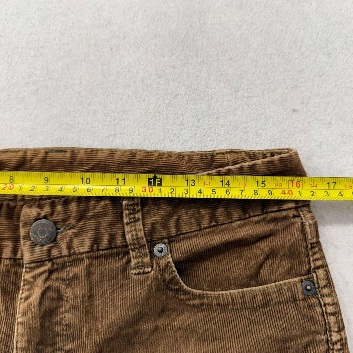 Vintage Y2K 2000's Brown Faded Open Leg Corduroy Pants