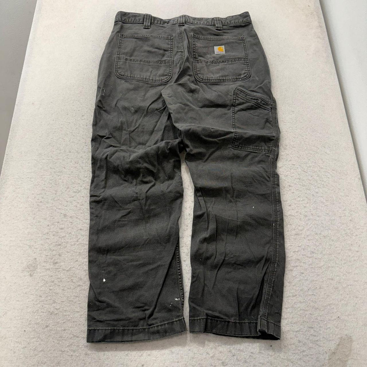 Vintage Y2K 2000's Carhartt Charcoal Grey Faded Carpenter Pants
