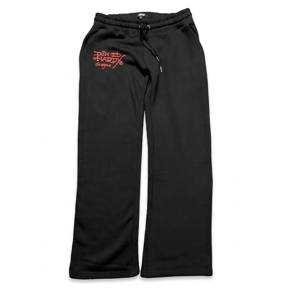 ED HARDY "NYC Skull" BLACK FLARED MATCHING SET