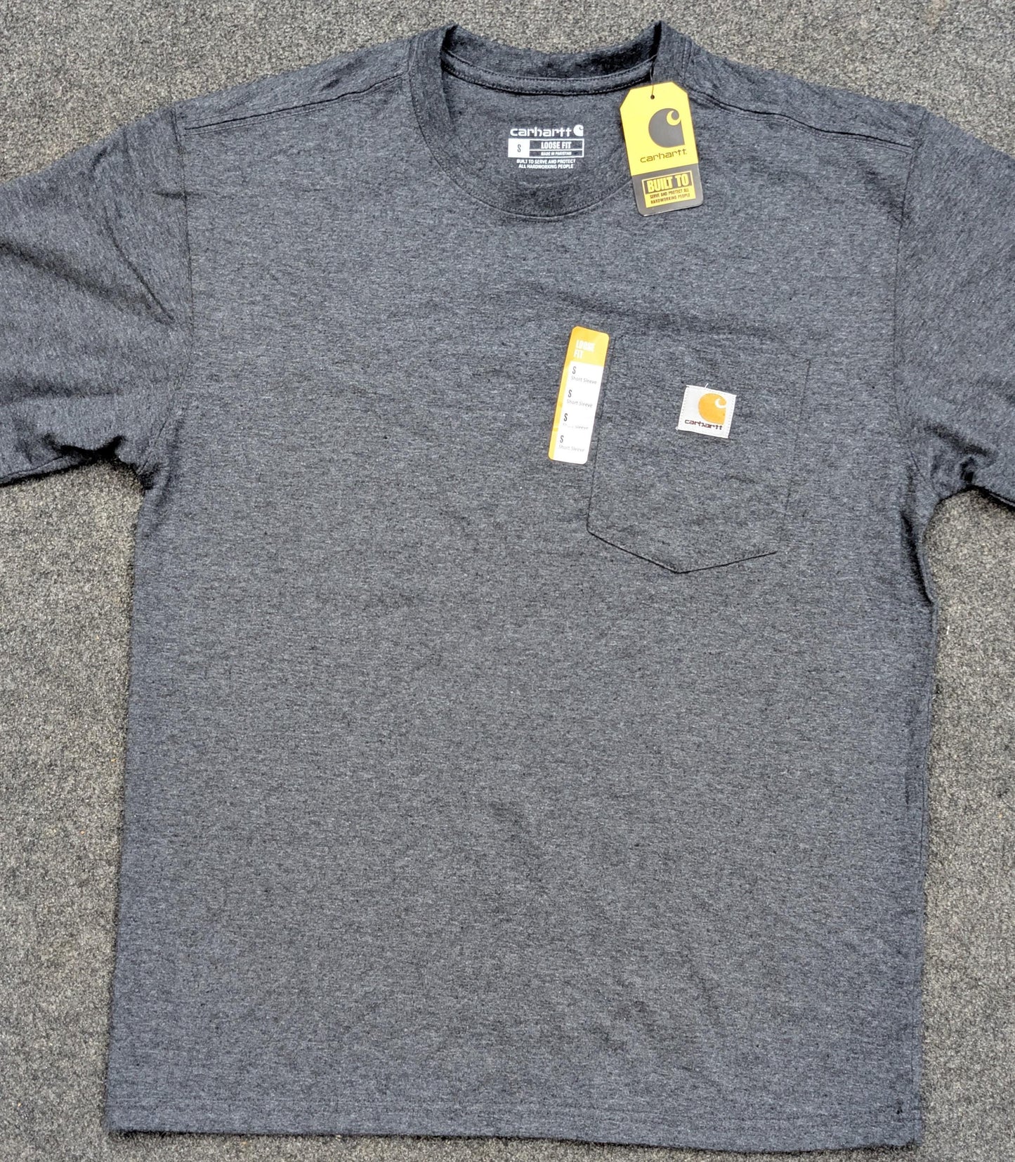 Carhartt K87 Heavyweight Pocket T-Shirt Black, Men's Loose Fit, New with Tags