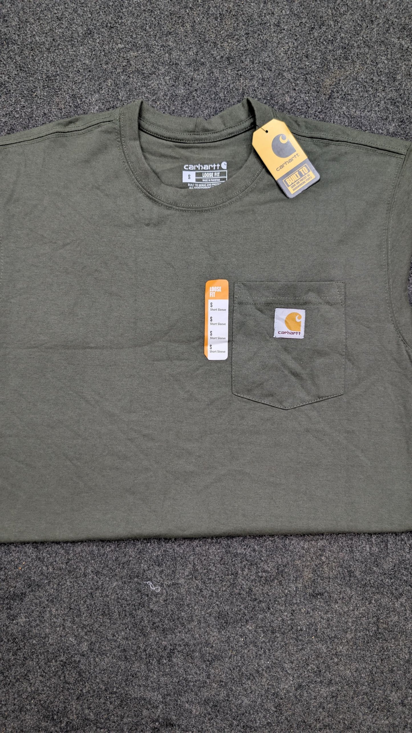 Carhartt K87 Heavyweight Pocket T-Shirt Black, Men's Loose Fit, New with Tags