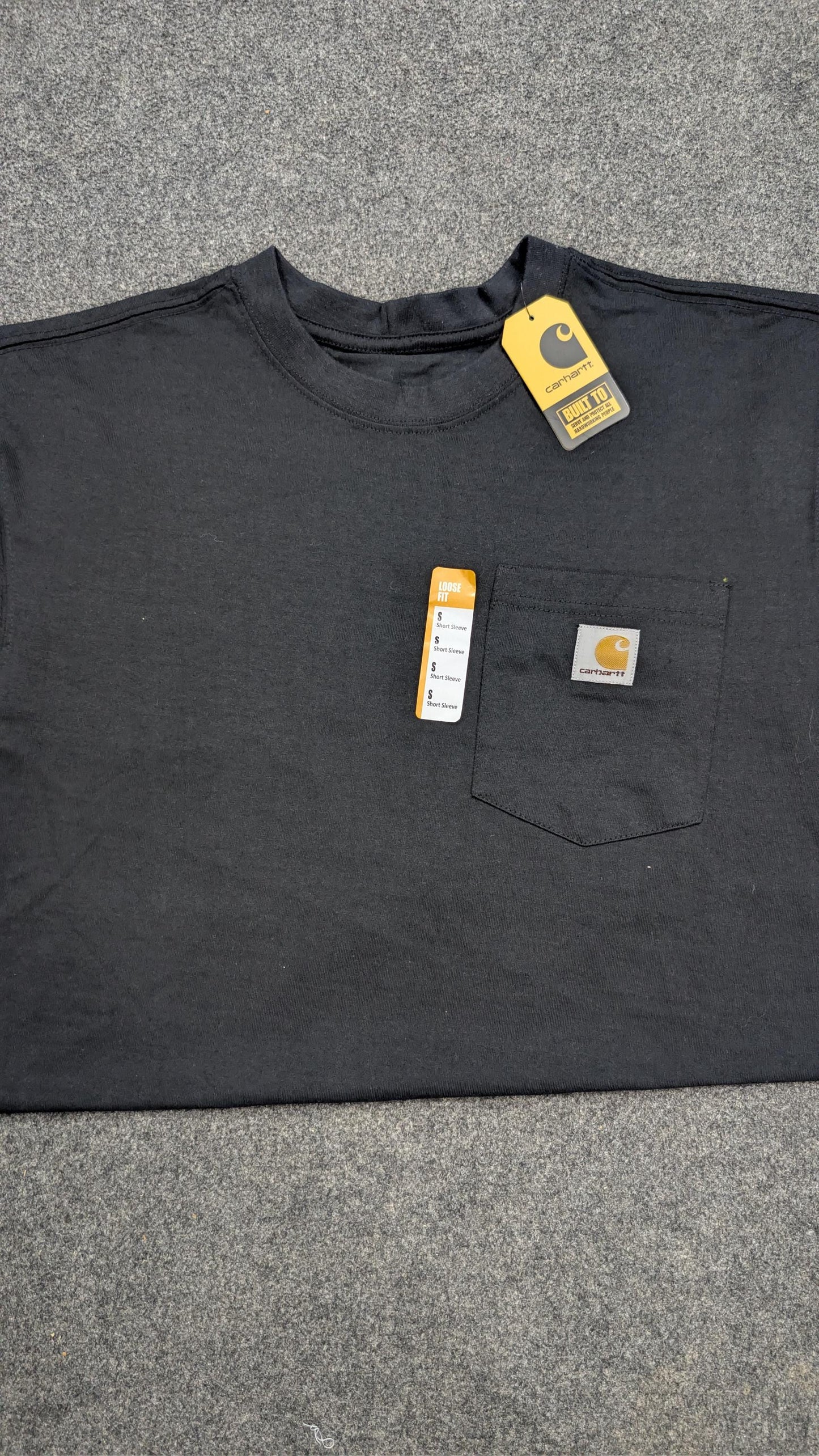 Carhartt K87 Heavyweight Pocket T-Shirt Black, Men's Loose Fit, New with Tags