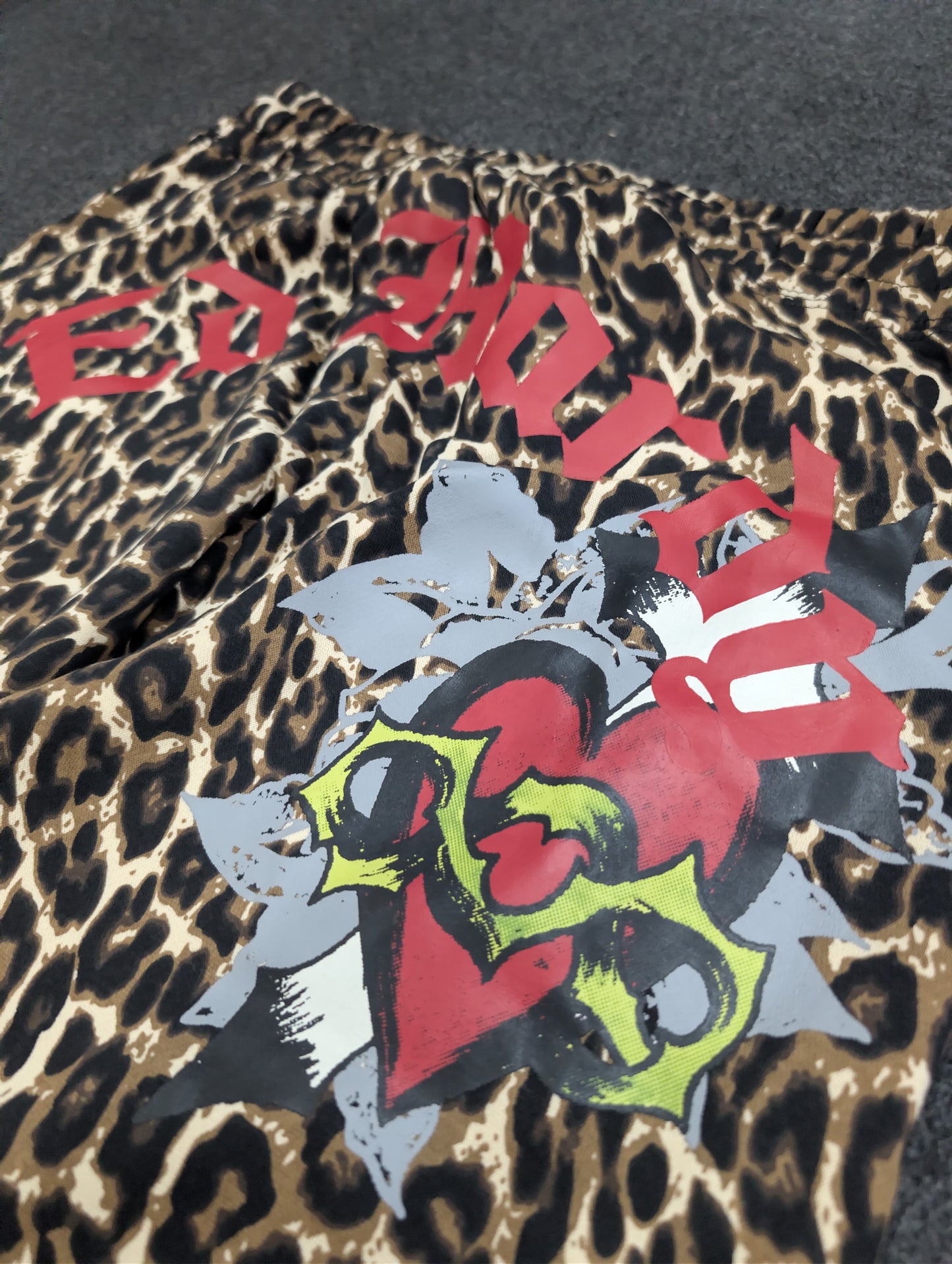ED HARDY “Sacred Heart” LEOPARD FLARED MATCHING SET