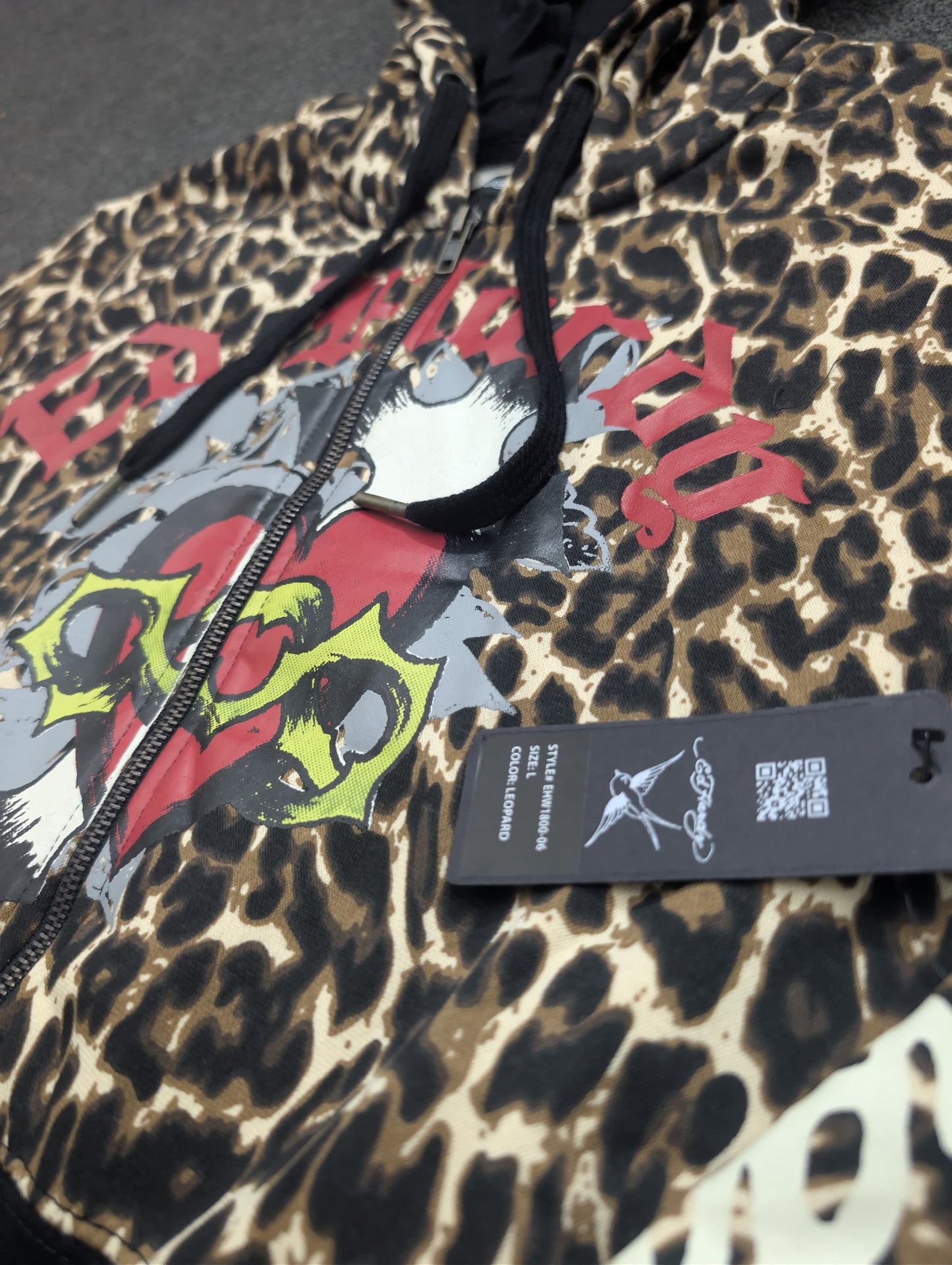 ED HARDY “Sacred Heart” LEOPARD FLARED MATCHING SET