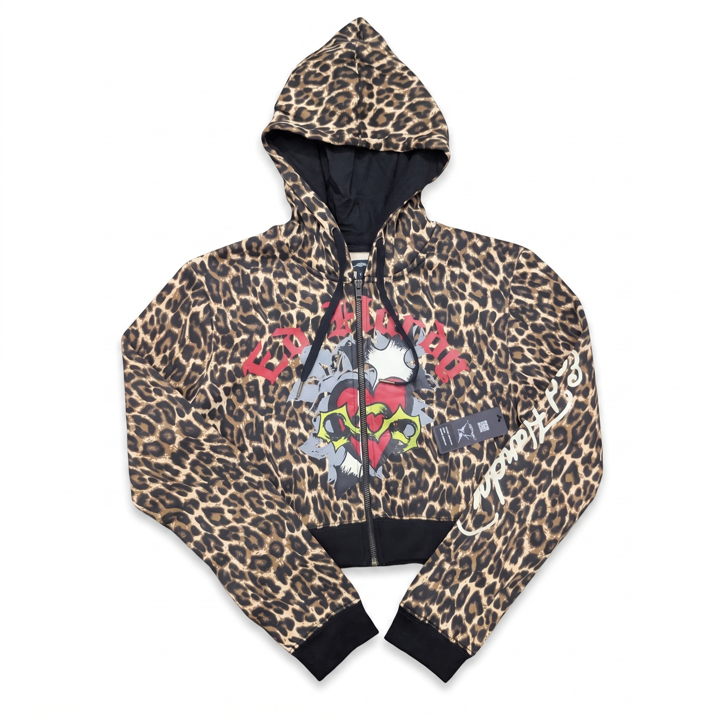 ED HARDY “Sacred Heart” LEOPARD FLARED MATCHING SET