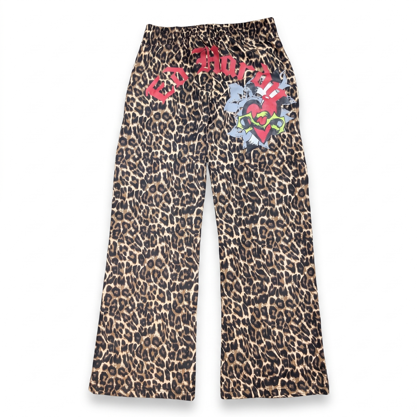ED HARDY “Sacred Heart” LEOPARD FLARED MATCHING SET