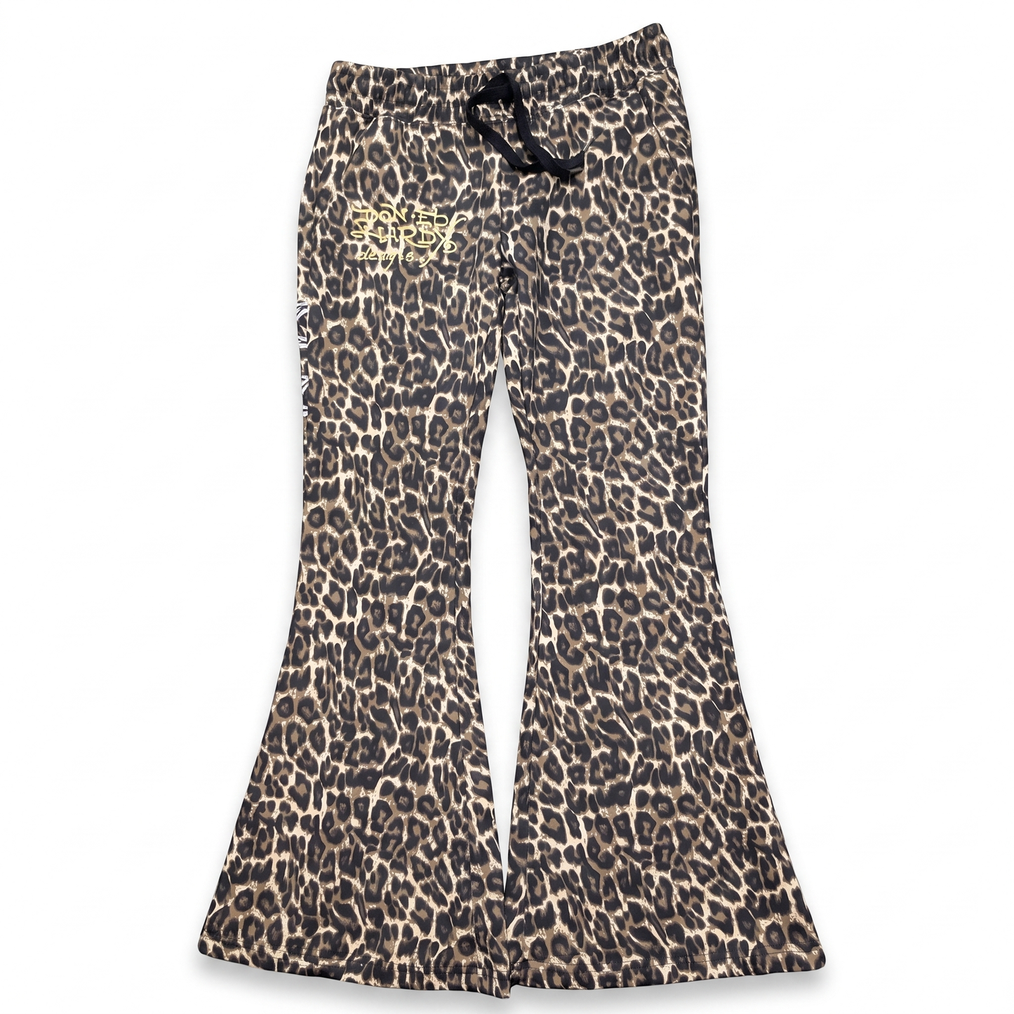ED HARDY "broken hearts" LEOPARD BOOTCUT PANTS